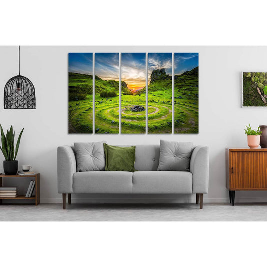 Early morning on a green hill №D1816 Ready to Hang Canvas PrintCanvas art arrives ready to hang, with hanging accessories included and no additional framing required. Every canvas print is hand-crafted, made on-demand at our workshop and expertly stretche