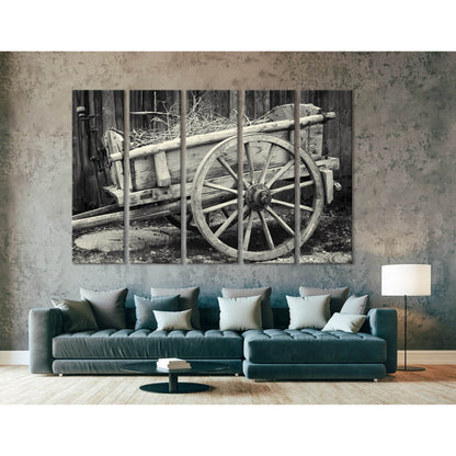 Old Cart At A Farm №04226 Ready to Hang Canvas PrintCanvas art arrives ready to hang, with hanging accessories included and no additional framing required. Every canvas print is hand-crafted, made on-demand at our workshop and expertly stretched around 10