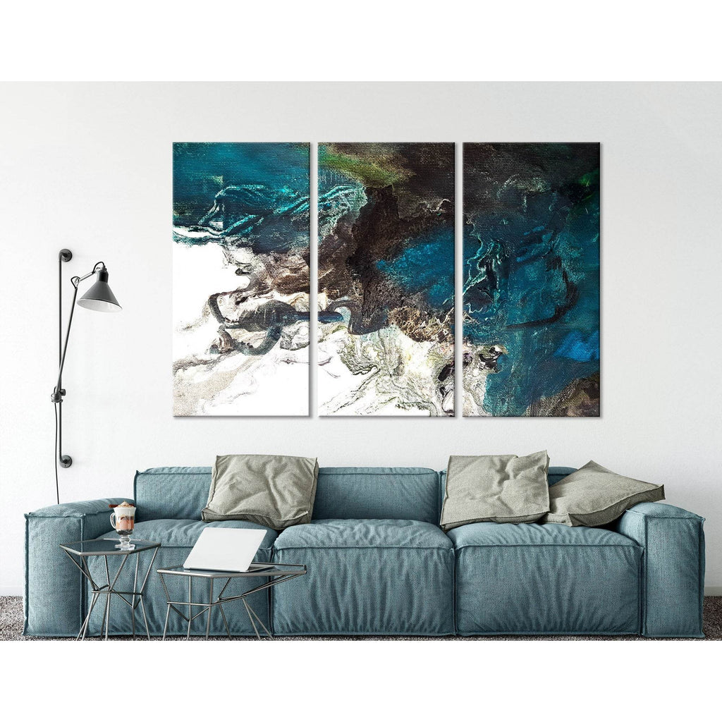 Turtle On The Sea Coast Abstract №04267 Ready to Hang Canvas Print ...