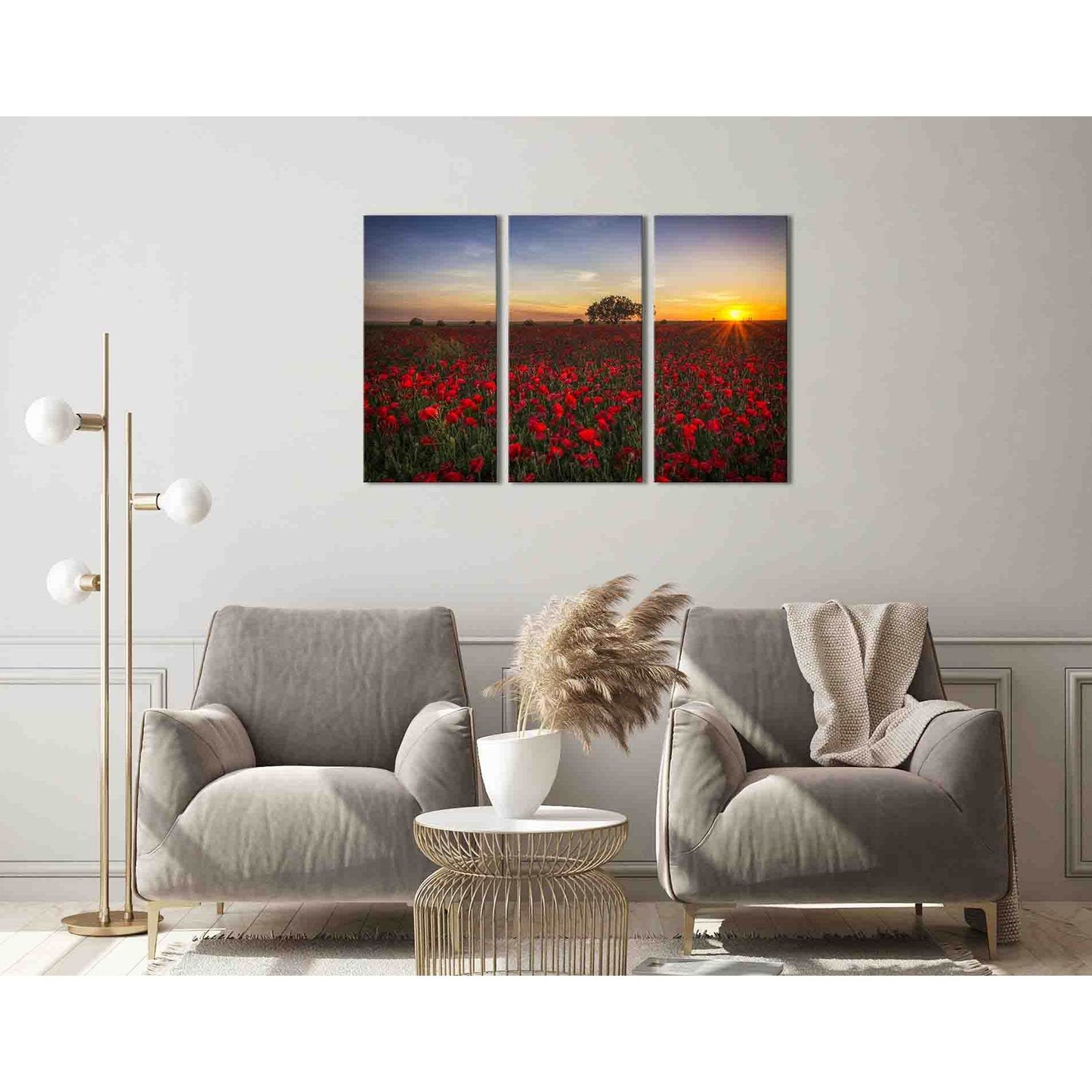 Poppy field №D1214 Ready to Hang Canvas PrintCanvas art arrives ready to hang, with hanging accessories included and no additional framing required. Every canvas print is hand-crafted, made on-demand at our workshop and expertly stretched around 100% Nort