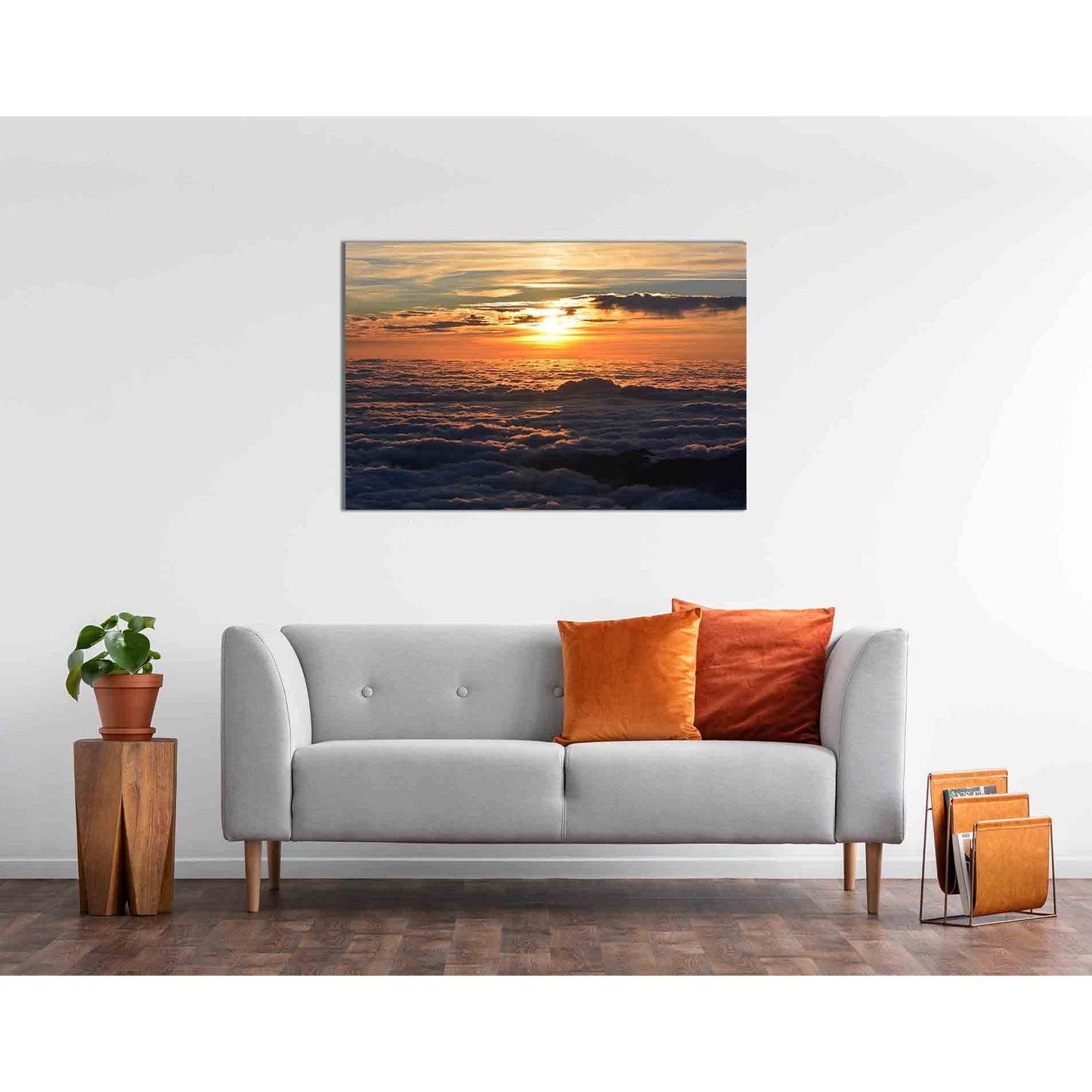 Sunset over the clouds №D1865 Ready to Hang Canvas PrintCanvas art arrives ready to hang, with hanging accessories included and no additional framing required. Every canvas print is hand-crafted, made on-demand at our workshop and expertly stretched aroun