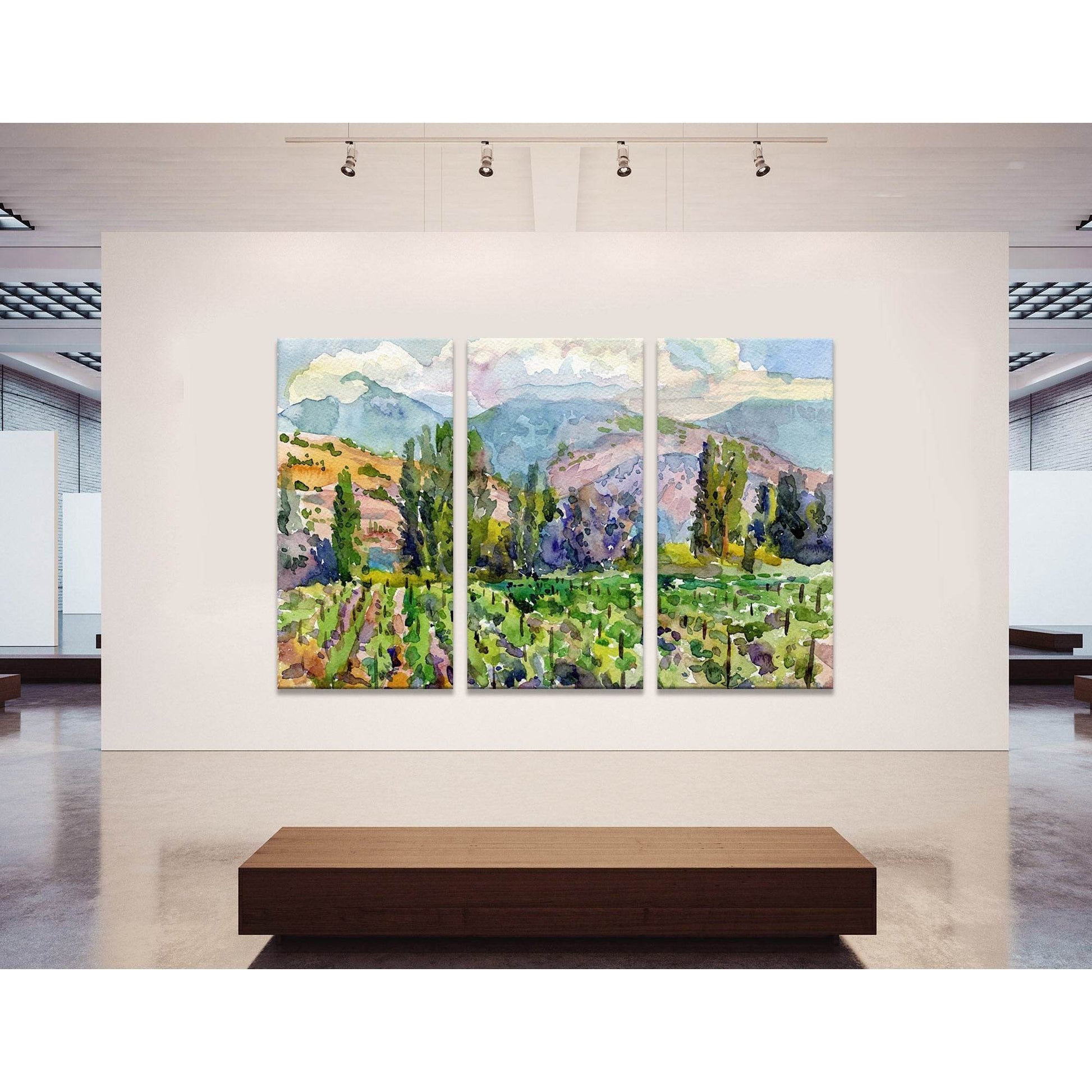 Landscape With Vineyard №04218 Ready to Hang Canvas PrintCanvas art arrives ready to hang, with hanging accessories included and no additional framing required. Every canvas print is hand-crafted, made on-demand at our workshop and expertly stretched arou