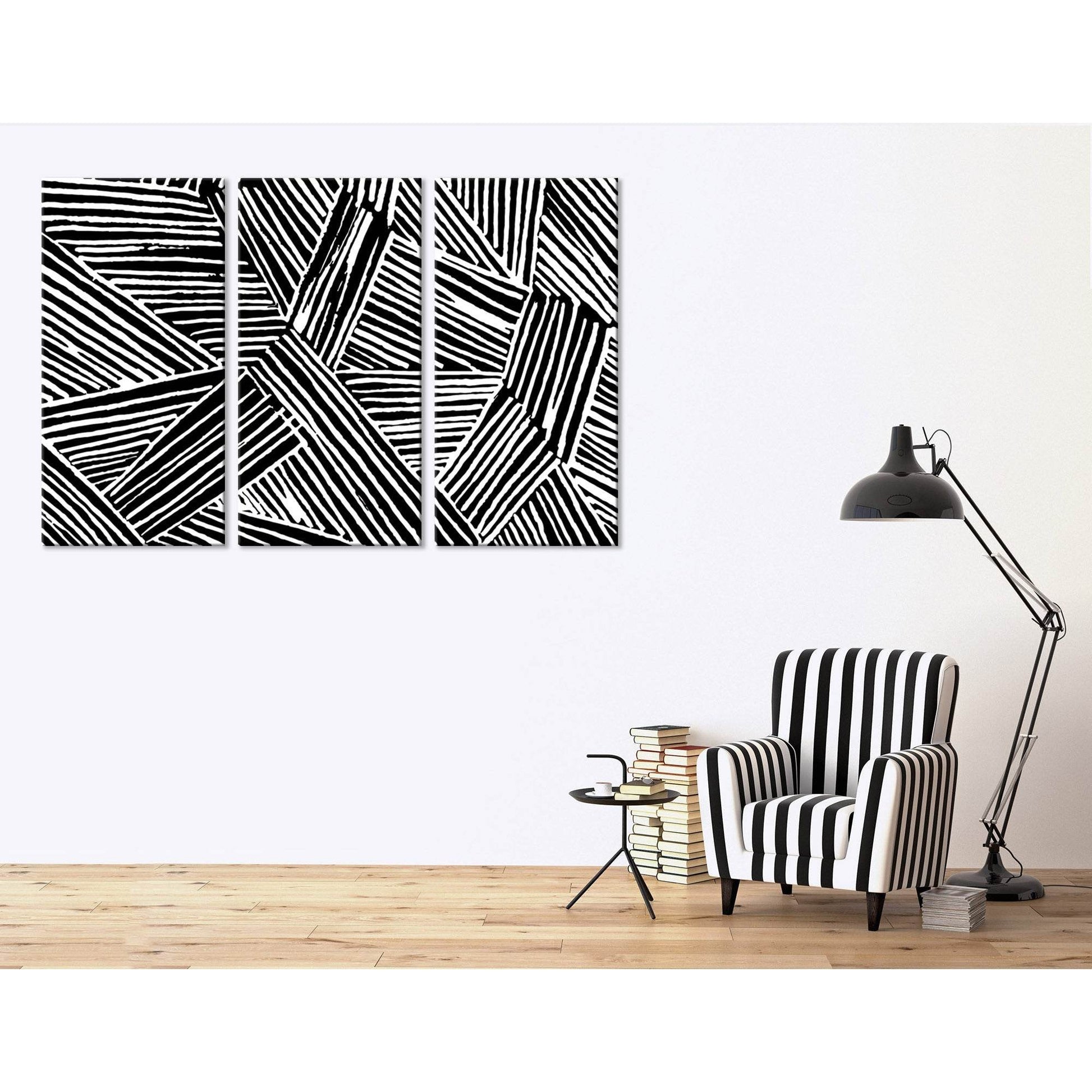 Black And White Abstract №04274 Ready to Hang Canvas PrintCanvas art arrives ready to hang, with hanging accessories included and no additional framing required. Every canvas print is hand-crafted, made on-demand at our workshop and expertly stretched aro