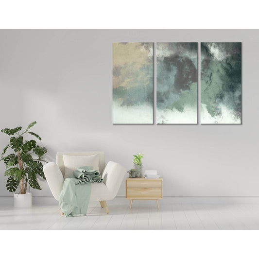 Green Smoke Abstarct №04370 Ready to Hang Canvas PrintCanvas art arrives ready to hang, with hanging accessories included and no additional framing required. Every canvas print is hand-crafted, made on-demand at our workshop and expertly stretched around