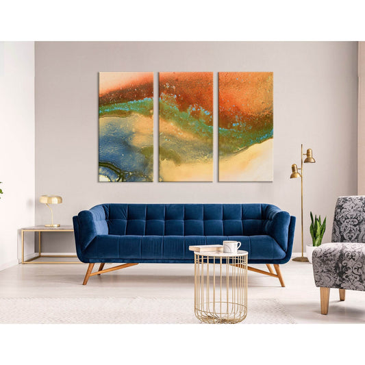 Orange, Blue, Yellow And Green Abstract №04283 Ready to Hang Canvas PrintCanvas art arrives ready to hang, with hanging accessories included and no additional framing required. Every canvas print is hand-crafted, made on-demand at our workshop and expertl