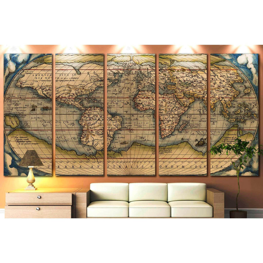 World & Country Maps - Zellart Canvas Prints