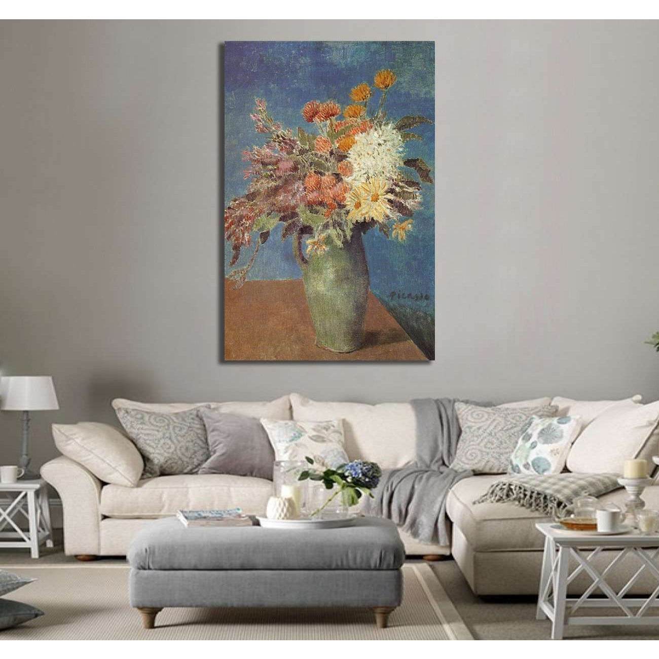 Pablo Picasso, Vase of Flowers - Canvas printCanvas art arrives ready to hang, with hanging accessories included and no additional framing required. Every canvas print is hand-crafted, made on-demand at our workshop and expertly stretched around 100% Nort