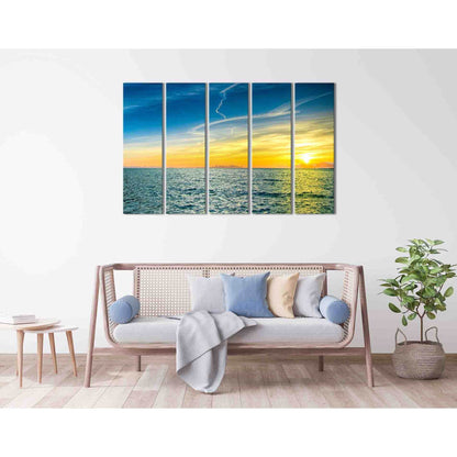 Sea channel at sunrise №D1236 Ready to Hang Canvas PrintCanvas art arrives ready to hang, with hanging accessories included and no additional framing required. Every canvas print is hand-crafted, made on-demand at our workshop and expertly stretched aroun