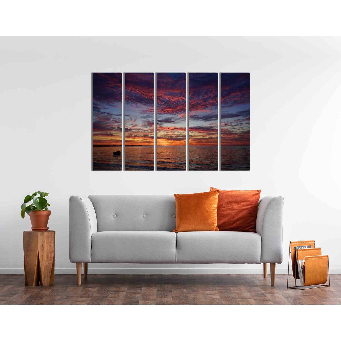 Sunset over the horizon №D1755 Ready to Hang Canvas PrintCanvas art arrives ready to hang, with hanging accessories included and no additional framing required. Every canvas print is hand-crafted, made on-demand at our workshop and expertly stretched arou