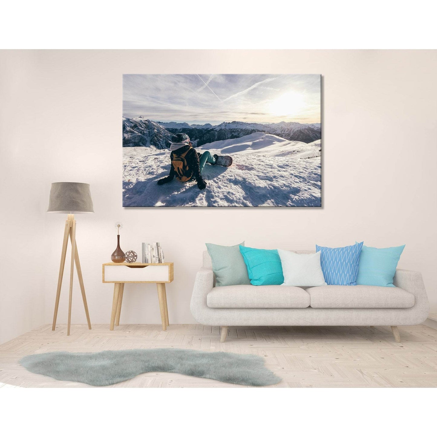 Girl Enjoys The View On The Mountains №04446 Ready to Hang Canvas PrintCanvas art arrives ready to hang, with hanging accessories included and no additional framing required. Every canvas print is hand-crafted, made on-demand at our workshop and expertly