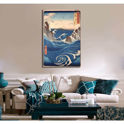 Katsushika Hokusai, View of the naruto whirlpools at Awa - Canvas printCanvas art arrives ready to hang, with hanging accessories included and no additional framing required. Every canvas print is hand-crafted, made on-demand at our workshop and expertly