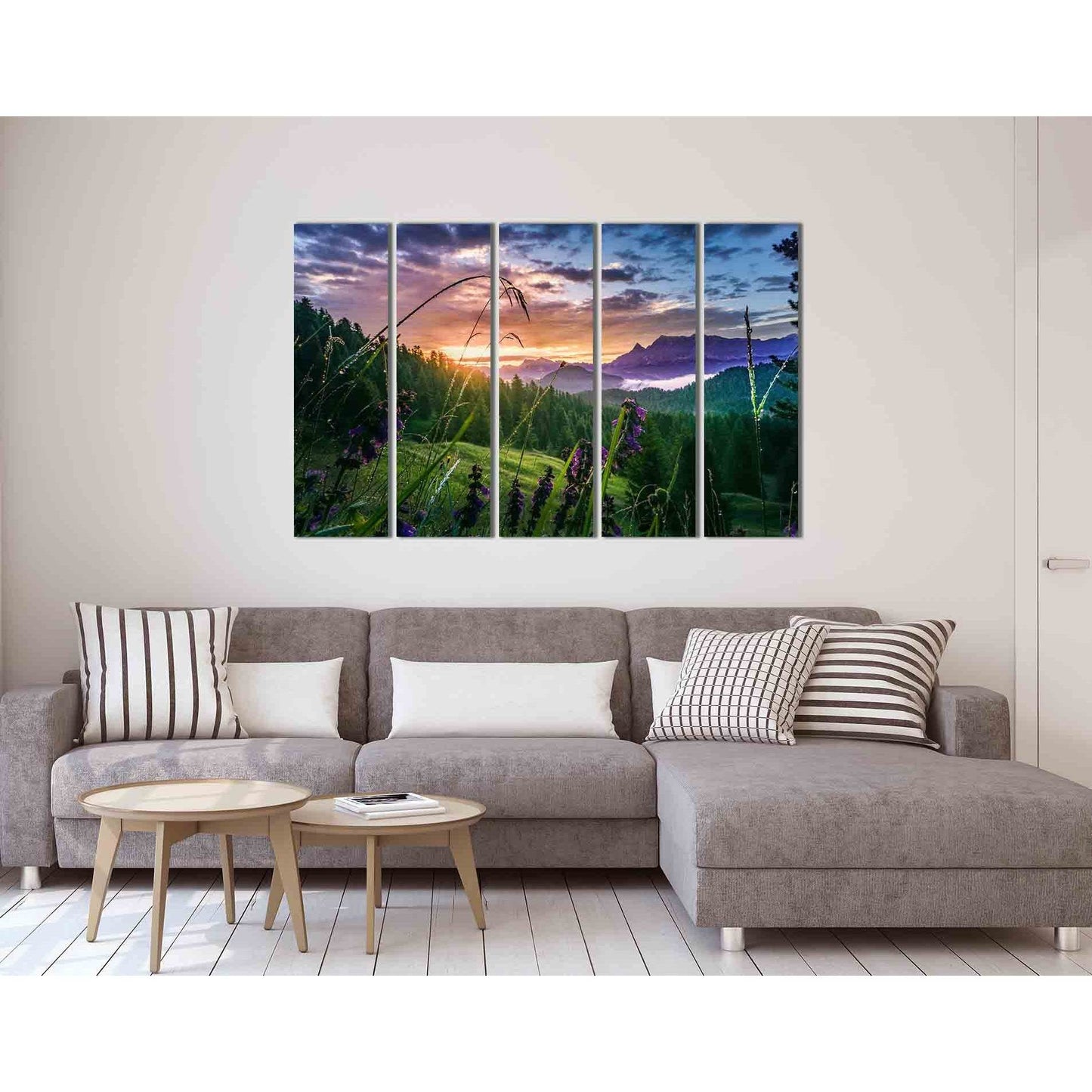 The forest at sunset №D1754 Ready to Hang Canvas PrintCanvas art arrives ready to hang, with hanging accessories included and no additional framing required. Every canvas print is hand-crafted, made on-demand at our workshop and expertly stretched around