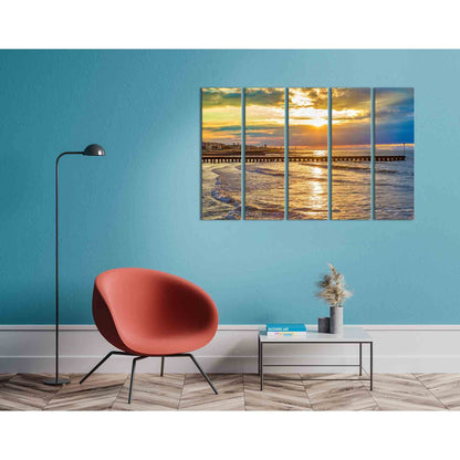 The coast in the sun №D1238 Ready to Hang Canvas PrintCanvas art arrives ready to hang, with hanging accessories included and no additional framing required. Every canvas print is hand-crafted, made on-demand at our workshop and expertly stretched around