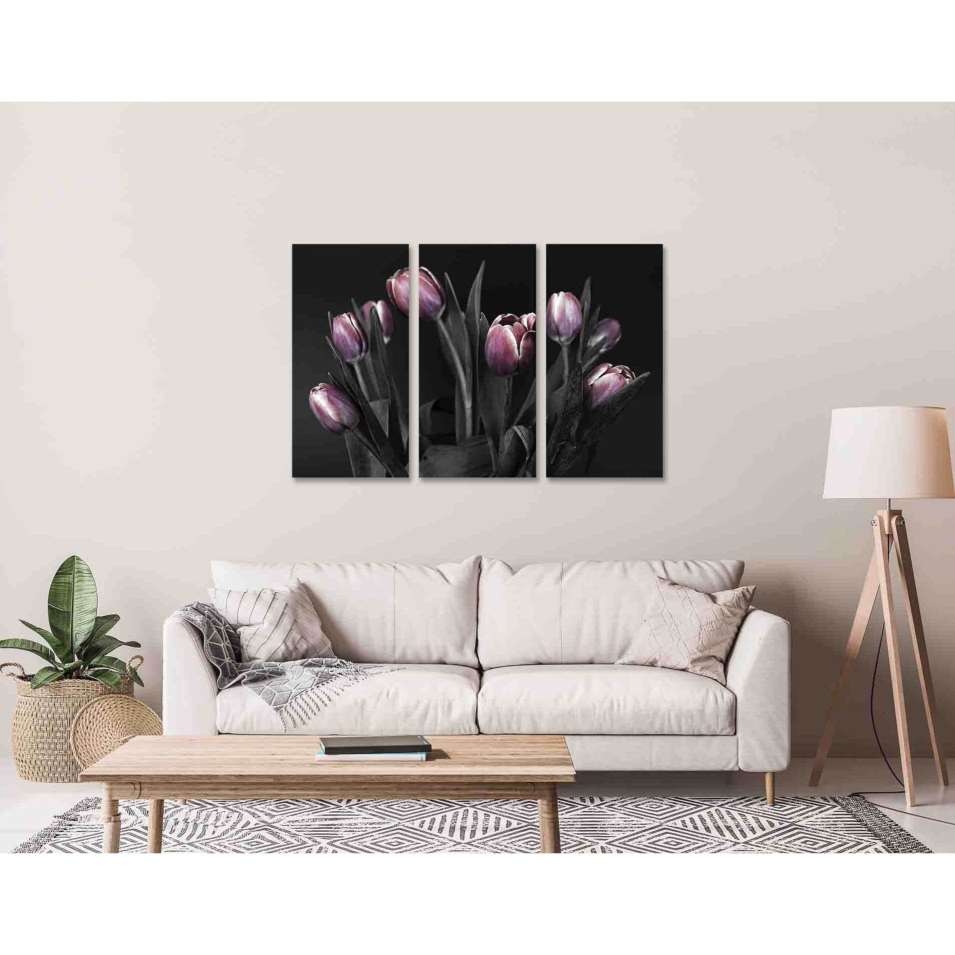 Black and white tulips №D2846 Ready to Hang Canvas PrintCanvas art arrives ready to hang, with hanging accessories included and no additional framing required. Every canvas print is hand-crafted, made on-demand at our workshop and expertly stretched aroun