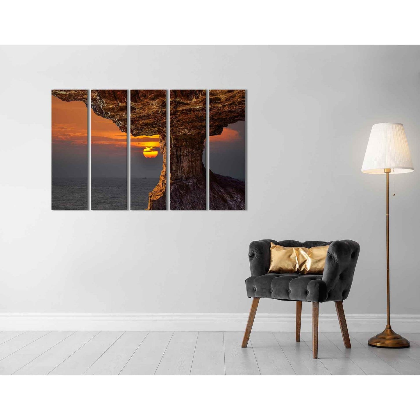 Seascape with rocks №D1216 Ready to Hang Canvas PrintCanvas art arrives ready to hang, with hanging accessories included and no additional framing required. Every canvas print is hand-crafted, made on-demand at our workshop and expertly stretched around 1