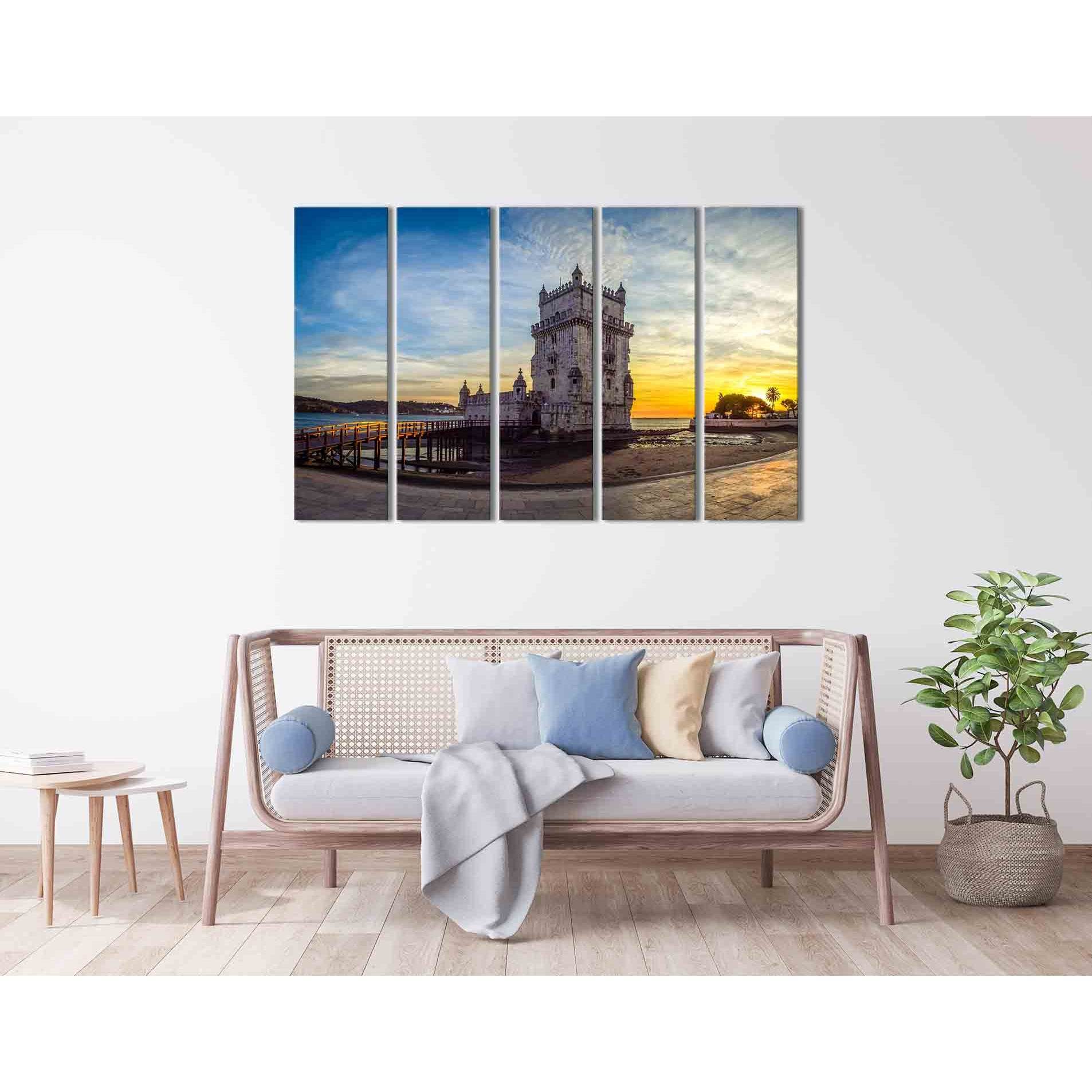 Belem tower №D1219 Ready to Hang Canvas PrintCanvas art arrives ready to hang, with hanging accessories included and no additional framing required. Every canvas print is hand-crafted, made on-demand at our workshop and expertly stretched around 100% Nort