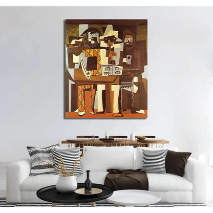 Pablo Picasso, Three Musicians - Canvas printCanvas art arrives ready to hang, with hanging accessories included and no additional framing required. Every canvas print is hand-crafted, made on-demand at our workshop and expertly stretched around 100% Nort