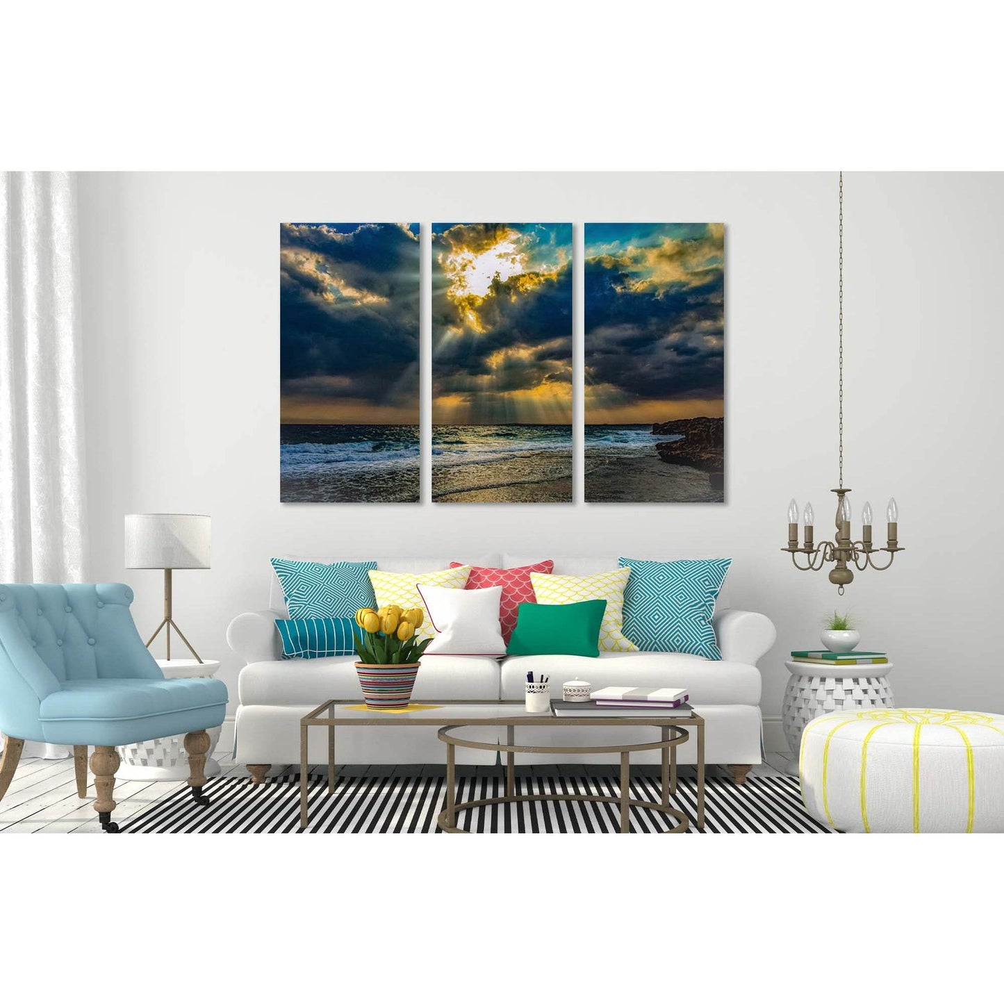 Sunrise over the sea №D1228 Ready to Hang Canvas PrintCanvas art arrives ready to hang, with hanging accessories included and no additional framing required. Every canvas print is hand-crafted, made on-demand at our workshop and expertly stretched around