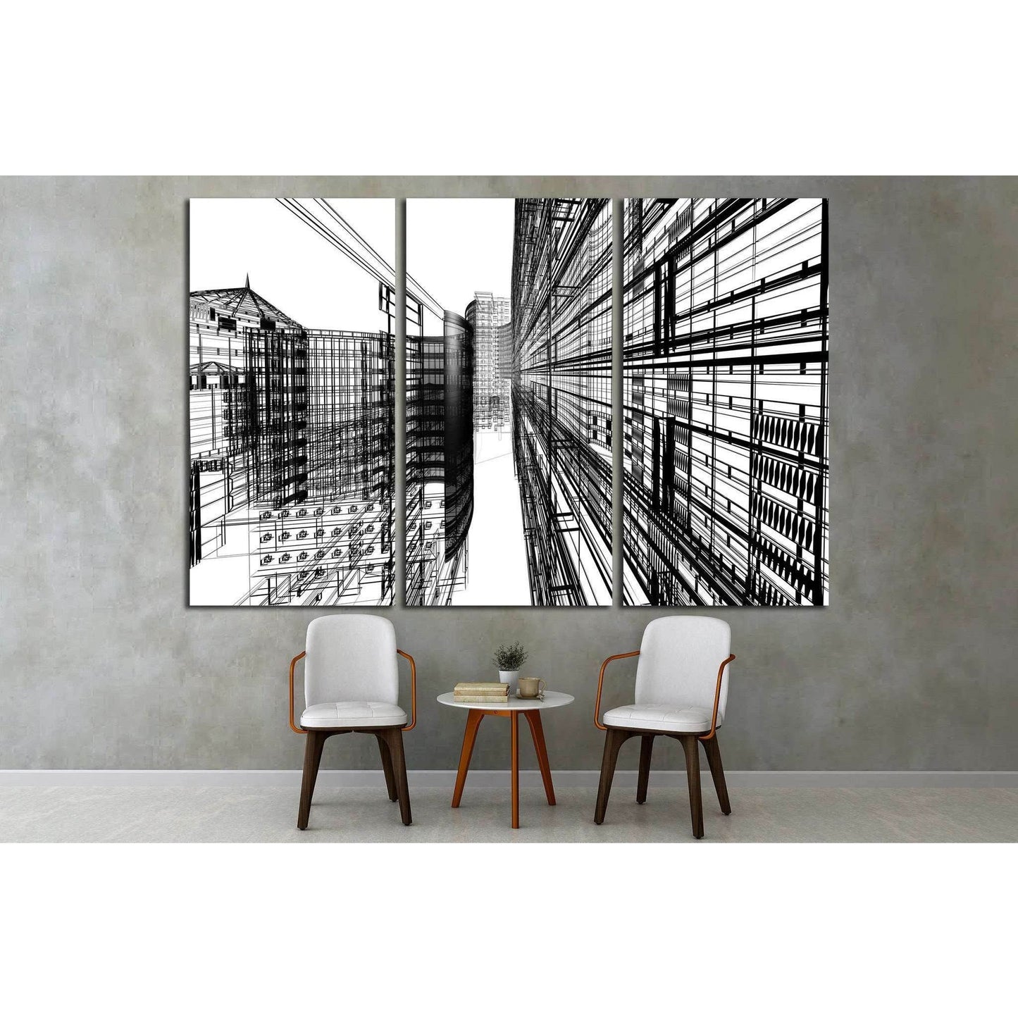 Abstract architecture №1583 Ready to Hang Canvas PrintCanvas art arrives ready to hang, with hanging accessories included and no additional framing required. Every canvas print is hand-crafted, made on-demand at our workshop and expertly stretched around