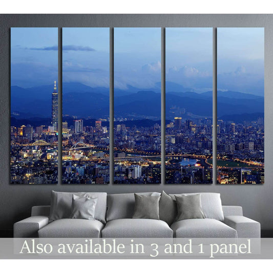 Aerial Taipei №556 Ready to Hang Canvas PrintCanvas art arrives ready to hang, with hanging accessories included and no additional framing required. Every canvas print is hand-crafted, made on-demand at our workshop and expertly stretched around 100% Nort