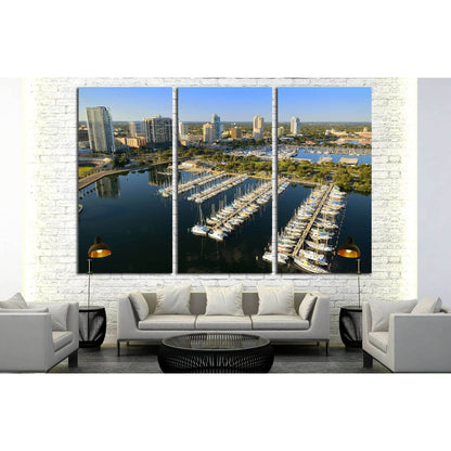 Aerial view of downtown St. Petersburg, Florida №1666 Ready to Hang Canvas PrintCanvas art arrives ready to hang, with hanging accessories included and no additional framing required. Every canvas print is hand-crafted, made on-demand at our workshop and