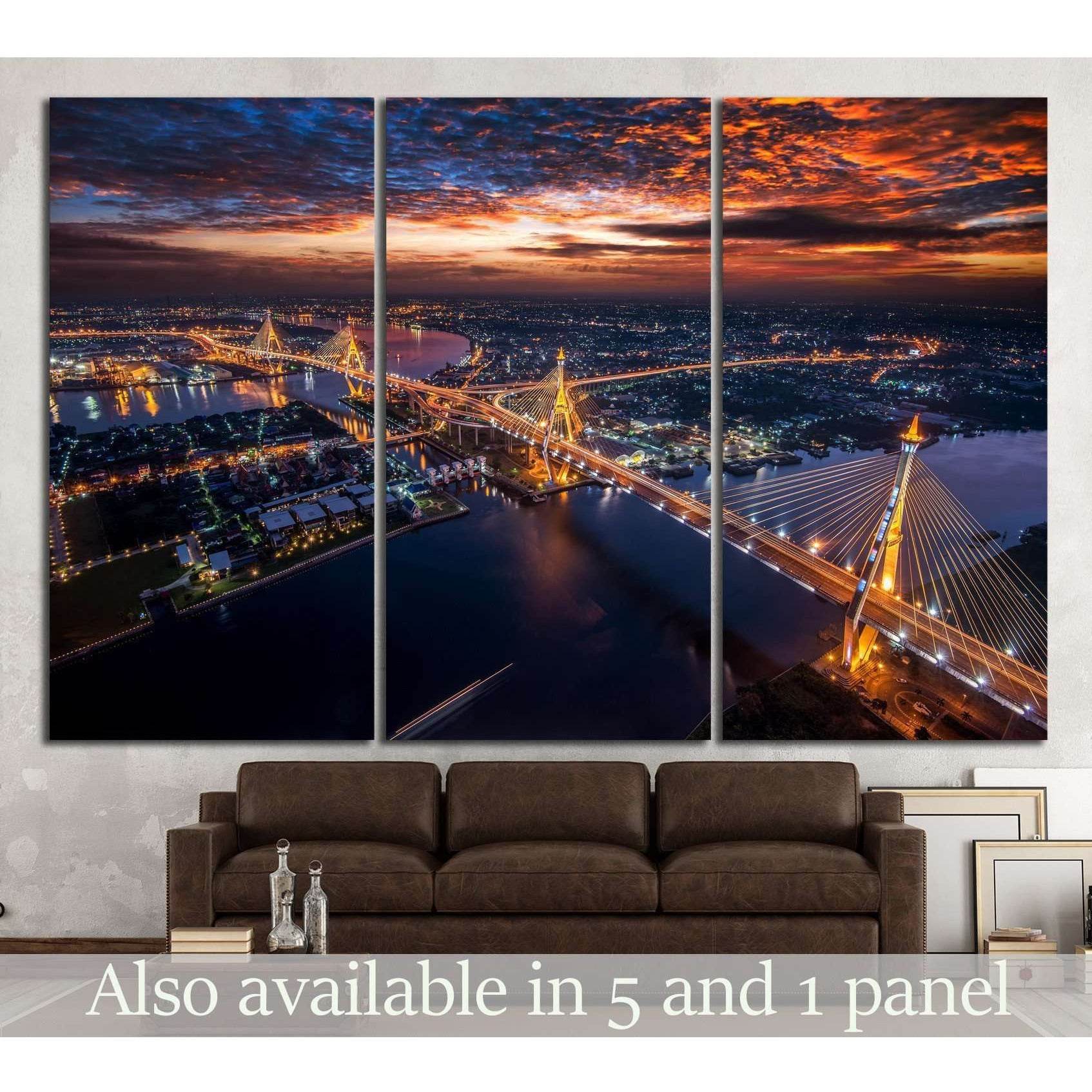 Bangkok City №802 Ready to Hang Canvas PrintCanvas art arrives ready to hang, with hanging accessories included and no additional framing required. Every canvas print is hand-crafted, made on-demand at our workshop and expertly stretched around 100% North