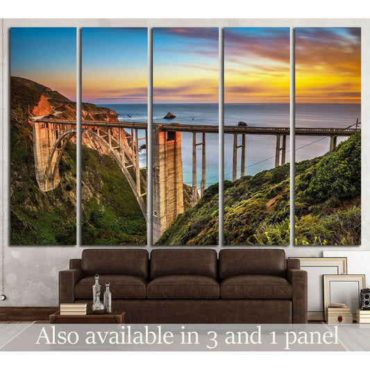 Bixby Bridge (Rocky Creek Bridge) California, USA №1301 Ready to Hang Canvas PrintCanvas art arrives ready to hang, with hanging accessories included and no additional framing required. Every canvas print is hand-crafted, made on-demand at our workshop an