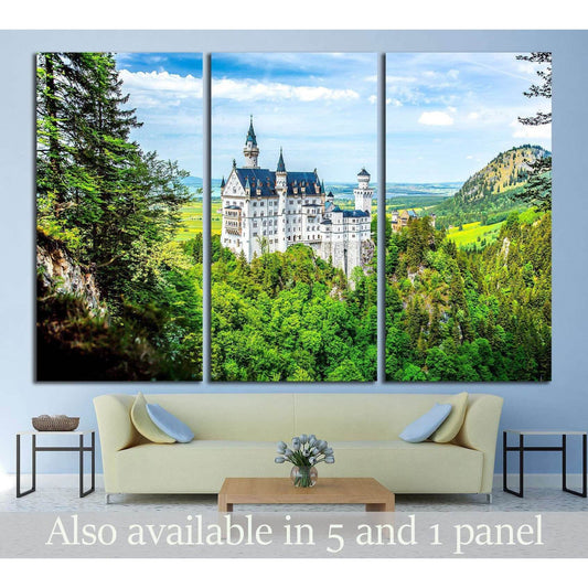 Castle Neuschwanstein №1810 Ready to Hang Canvas PrintCanvas art arrives ready to hang, with hanging accessories included and no additional framing required. Every canvas print is hand-crafted, made on-demand at our workshop and expertly stretched around