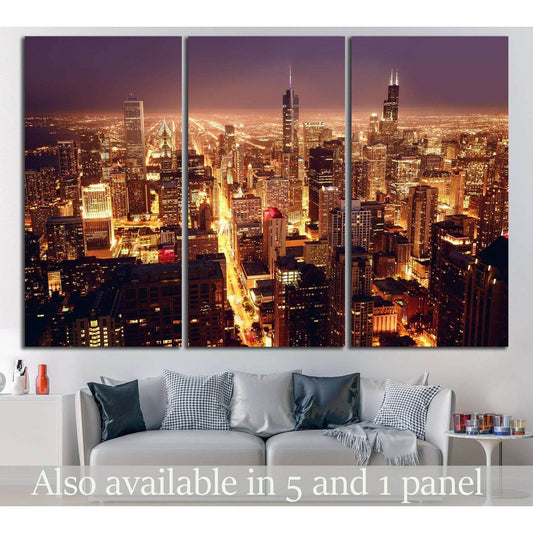 Chicago, Illinois №240 Ready to Hang Canvas PrintCanvas art arrives ready to hang, with hanging accessories included and no additional framing required. Every canvas print is hand-crafted, made on-demand at our workshop and expertly stretched around 100%