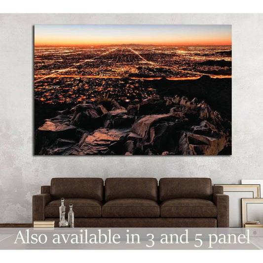 City Lights, mountain view №1006 Ready to Hang Canvas PrintCanvas art arrives ready to hang, with hanging accessories included and no additional framing required. Every canvas print is hand-crafted, made on-demand at our workshop and expertly stretched ar