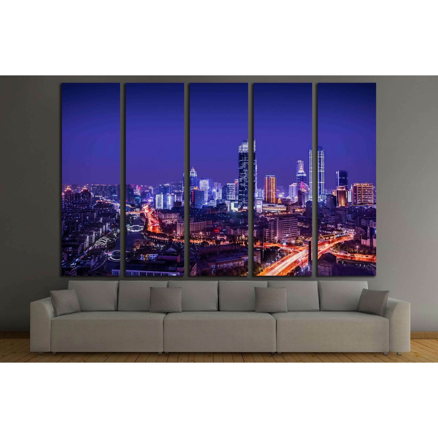 city night №3003 Ready to Hang Canvas PrintCanvas art arrives ready to hang, with hanging accessories included and no additional framing required. Every canvas print is hand-crafted, made on-demand at our workshop and expertly stretched around 100% North