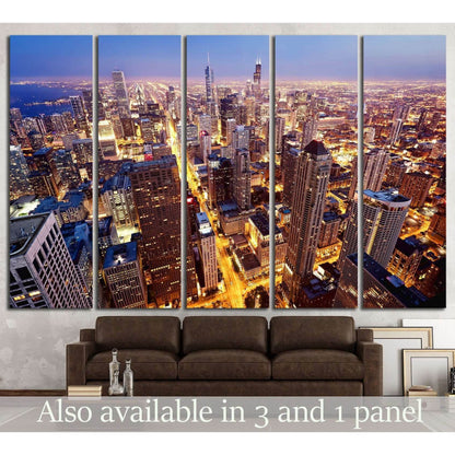 City of Chicago №1508 Ready to Hang Canvas PrintCanvas art arrives ready to hang, with hanging accessories included and no additional framing required. Every canvas print is hand-crafted, made on-demand at our workshop and expertly stretched around 100% N