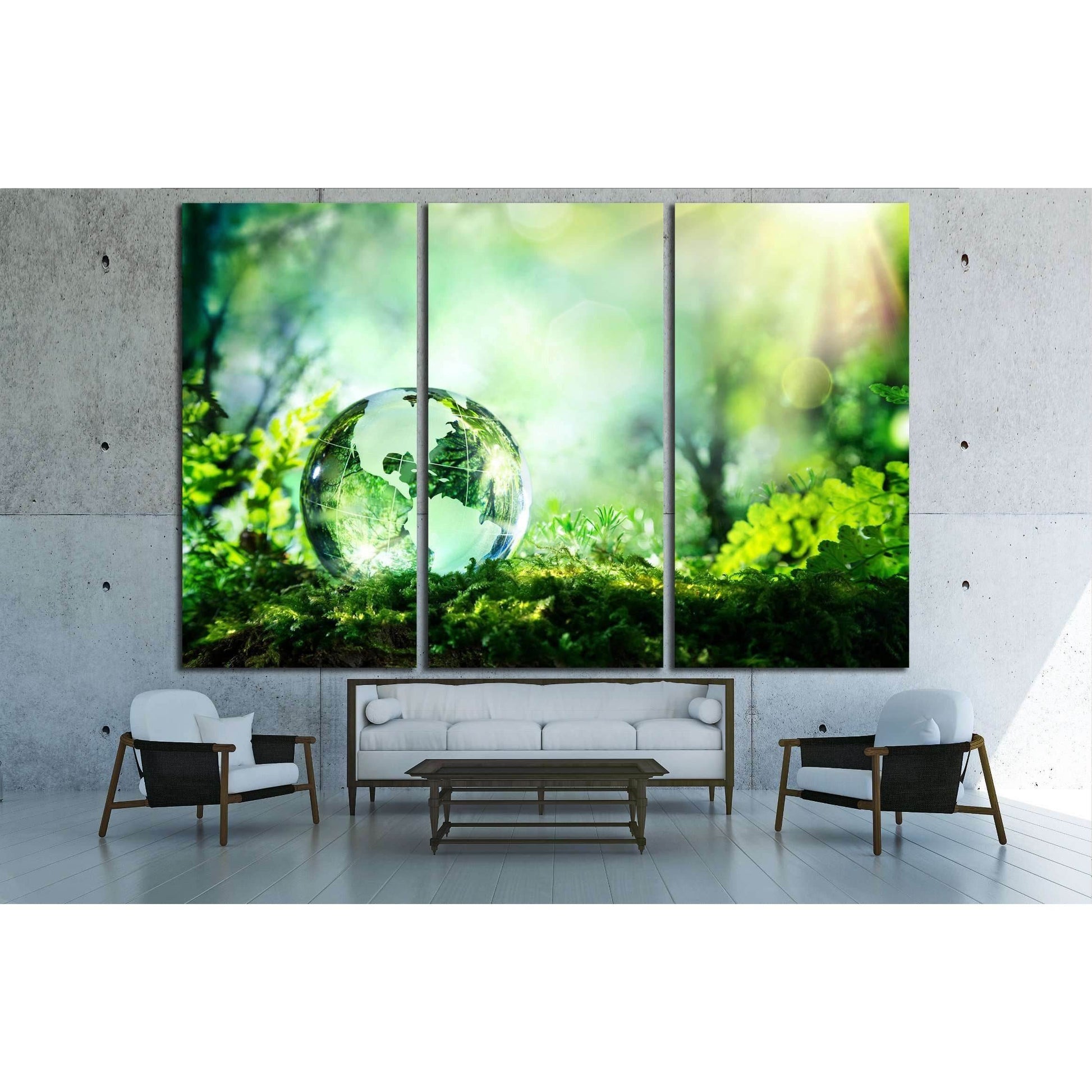 crystal globe resting on moss in a forest - environment concept №2546 Ready to Hang Canvas PrintCanvas art arrives ready to hang, with hanging accessories included and no additional framing required. Every canvas print is hand-crafted, made on-demand at o