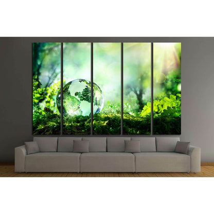 crystal globe resting on moss in a forest - environment concept №2546 Ready to Hang Canvas PrintCanvas art arrives ready to hang, with hanging accessories included and no additional framing required. Every canvas print is hand-crafted, made on-demand at o