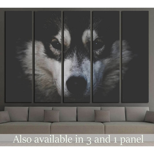 Dog Black and White №2 Ready to Hang Canvas PrintCanvas art arrives ready to hang, with hanging accessories included and no additional framing required. Every canvas print is hand-crafted, made on-demand at our workshop and expertly stretched around 100%