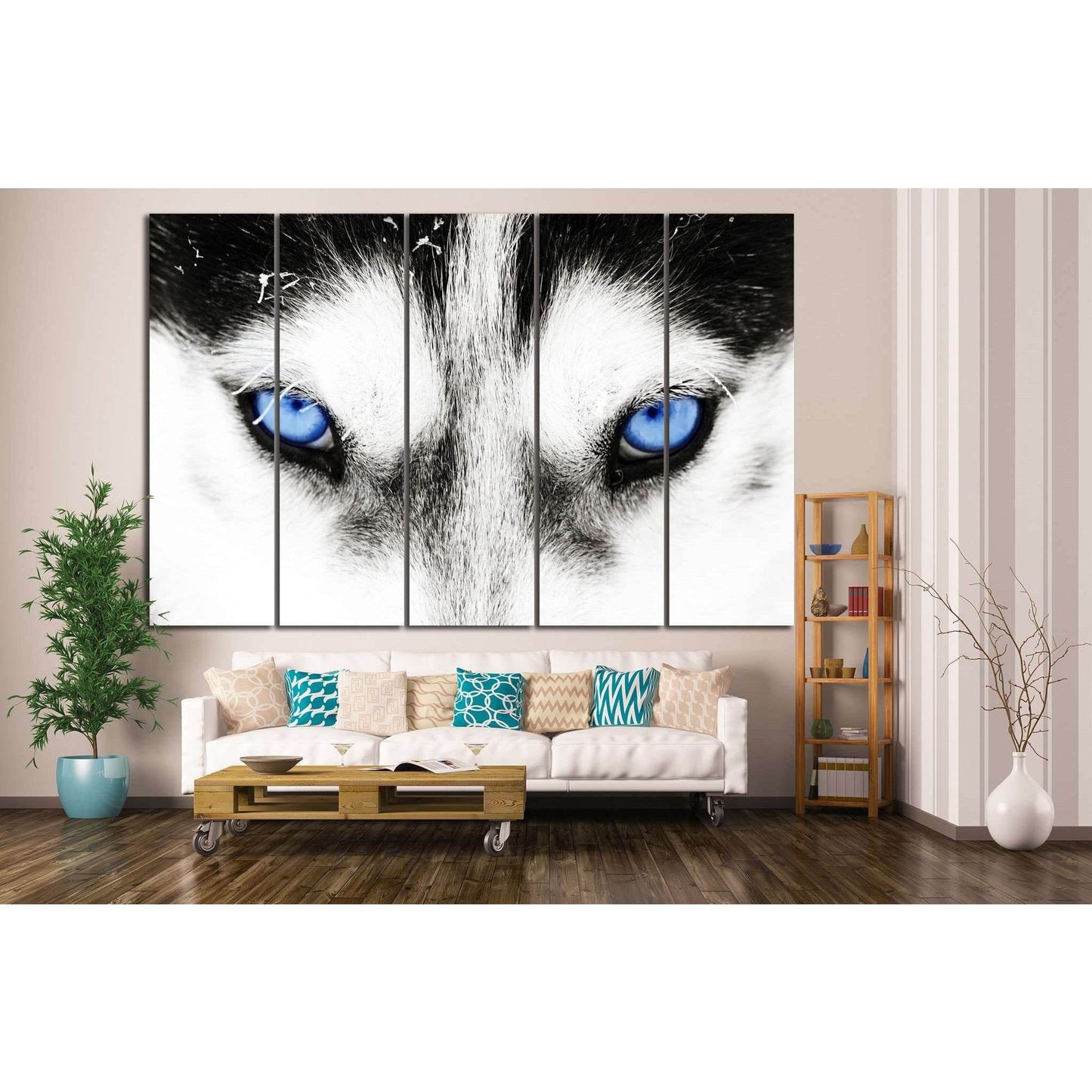 Dogs blue eyes №10 Ready to Hang Canvas PrintCanvas art arrives ready to hang, with hanging accessories included and no additional framing required. Every canvas print is hand-crafted, made on-demand at our workshop and expertly stretched around 100% Nort