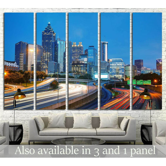 Downtown Atlanta, Georgia at the sunset time №1645 Ready to Hang Canvas PrintCanvas art arrives ready to hang, with hanging accessories included and no additional framing required. Every canvas print is hand-crafted, made on-demand at our workshop and exp