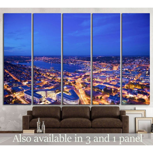 downtown seattle from above №1358 Ready to Hang Canvas PrintCanvas art arrives ready to hang, with hanging accessories included and no additional framing required. Every canvas print is hand-crafted, made on-demand at our workshop and expertly stretched a