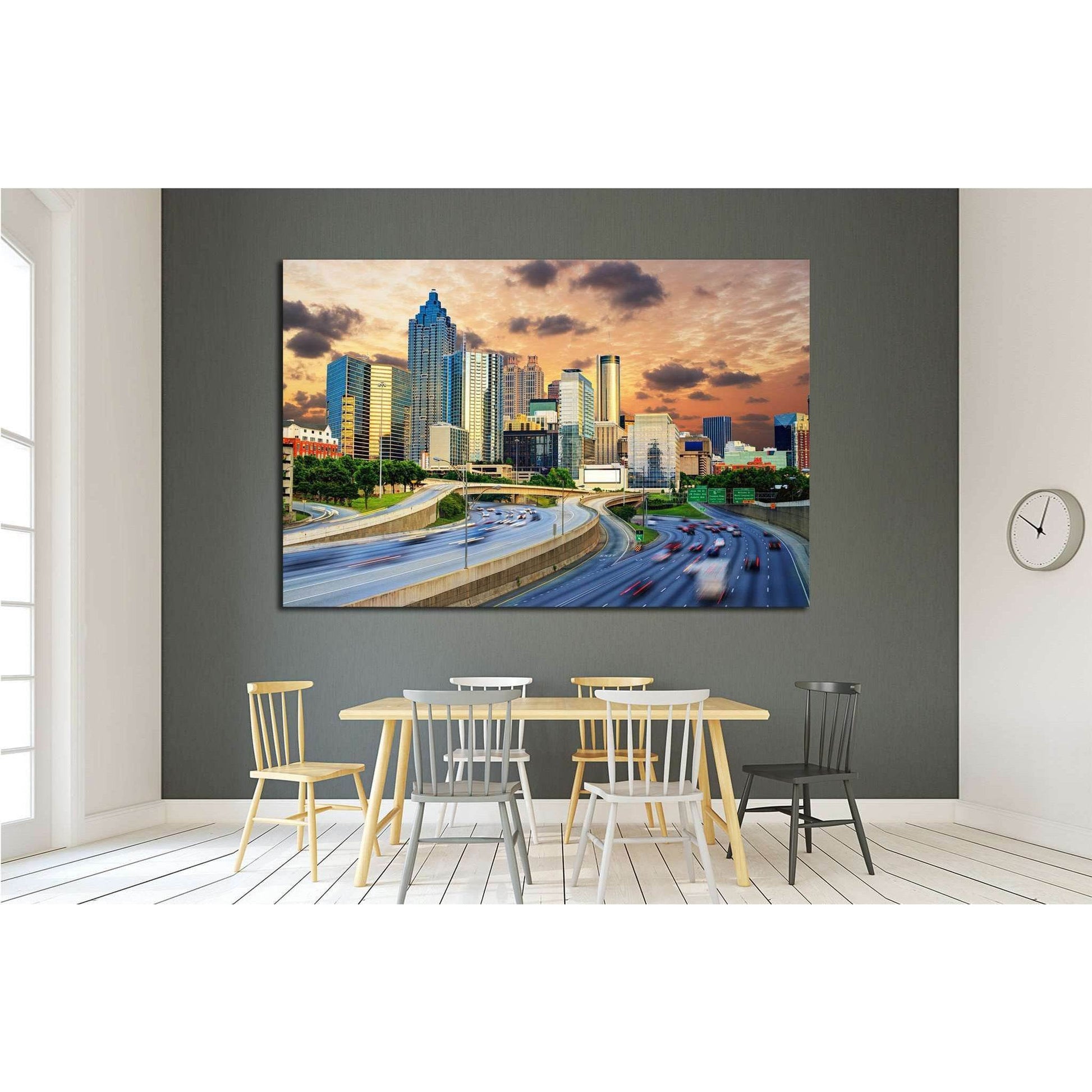 Downtowntown Atlanta, Georgia Skyline №1624 Ready to Hang Canvas PrintCanvas art arrives ready to hang, with hanging accessories included and no additional framing required. Every canvas print is hand-crafted, made on-demand at our workshop and expertly s