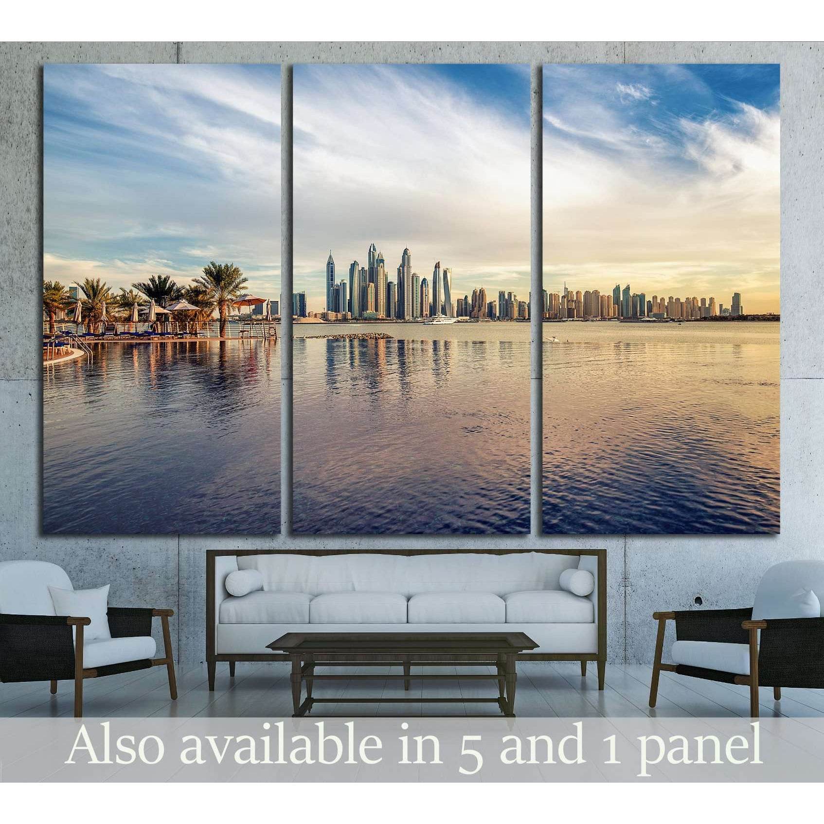 Dubai Marina №2716 Ready to Hang Canvas PrintCanvas art arrives ready to hang, with hanging accessories included and no additional framing required. Every canvas print is hand-crafted, made on-demand at our workshop and expertly stretched around 100% Nort