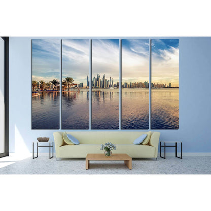 Dubai Marina №2716 Ready to Hang Canvas PrintCanvas art arrives ready to hang, with hanging accessories included and no additional framing required. Every canvas print is hand-crafted, made on-demand at our workshop and expertly stretched around 100% Nort