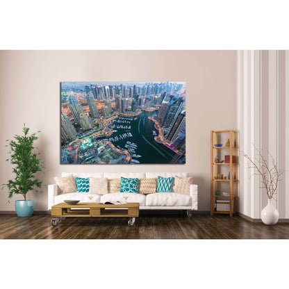 Dubai Marina, United Arab Emirates №1149 Ready to Hang Canvas PrintCanvas art arrives ready to hang, with hanging accessories included and no additional framing required. Every canvas print is hand-crafted, made on-demand at our workshop and expertly stre