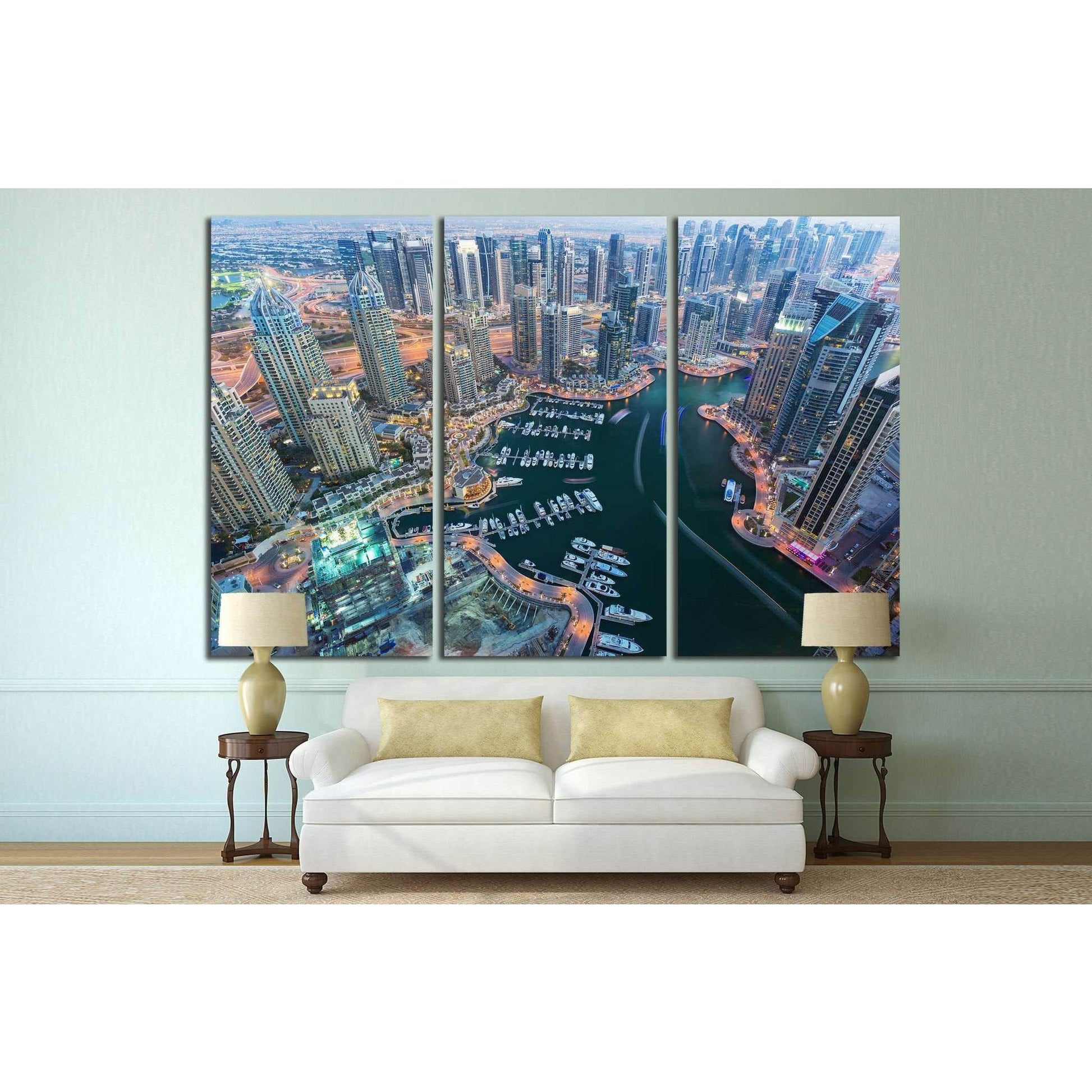 Dubai Marina, United Arab Emirates №1149 Ready to Hang Canvas PrintCanvas art arrives ready to hang, with hanging accessories included and no additional framing required. Every canvas print is hand-crafted, made on-demand at our workshop and expertly stre