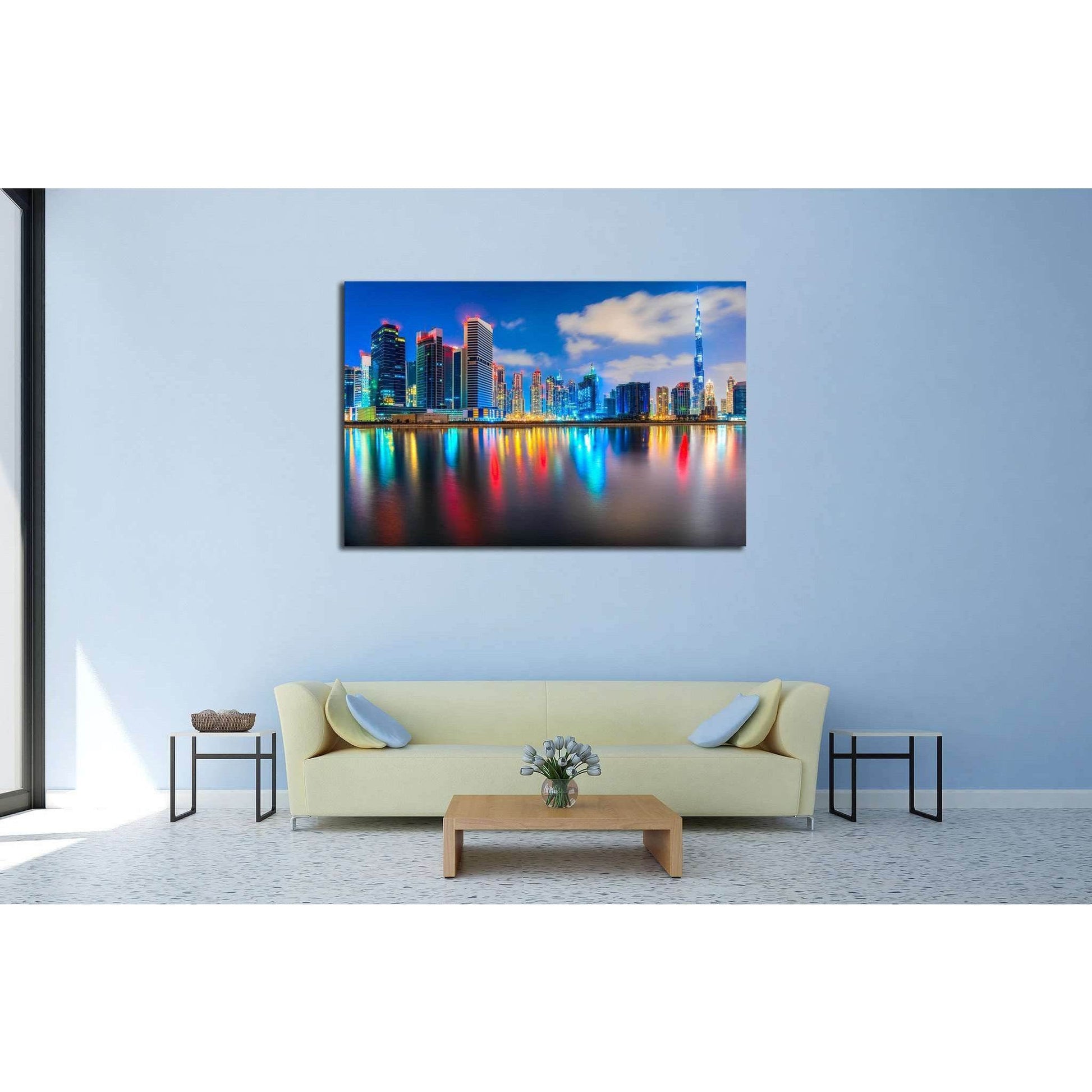 Dubai skyline №567 Ready to Hang Canvas PrintCanvas art arrives ready to hang, with hanging accessories included and no additional framing required. Every canvas print is hand-crafted, made on-demand at our workshop and expertly stretched around 100% Nort