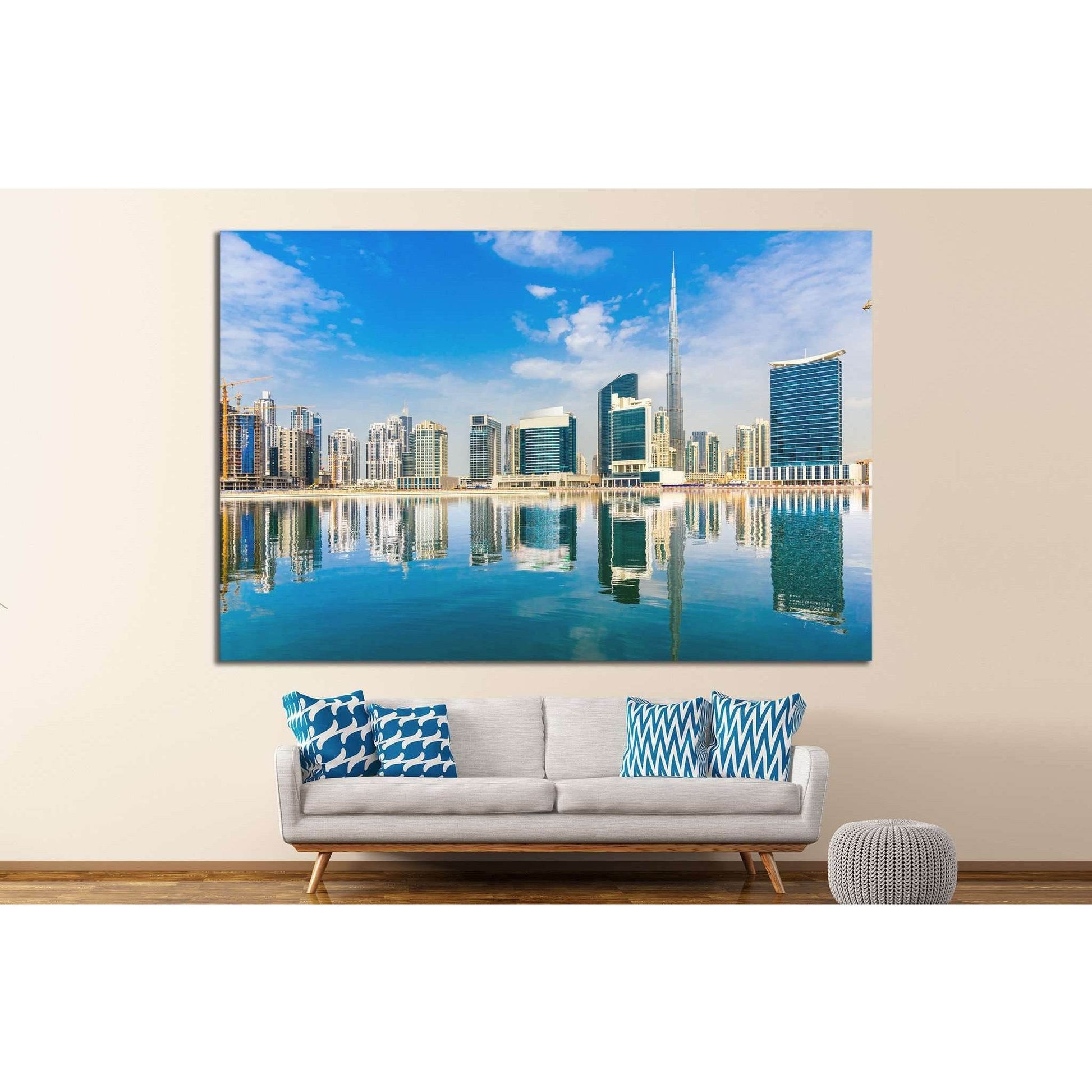 Dubai skyline, UAE. №1131 Ready to Hang Canvas PrintCanvas art arrives ready to hang, with hanging accessories included and no additional framing required. Every canvas print is hand-crafted, made on-demand at our workshop and expertly stretched around 10