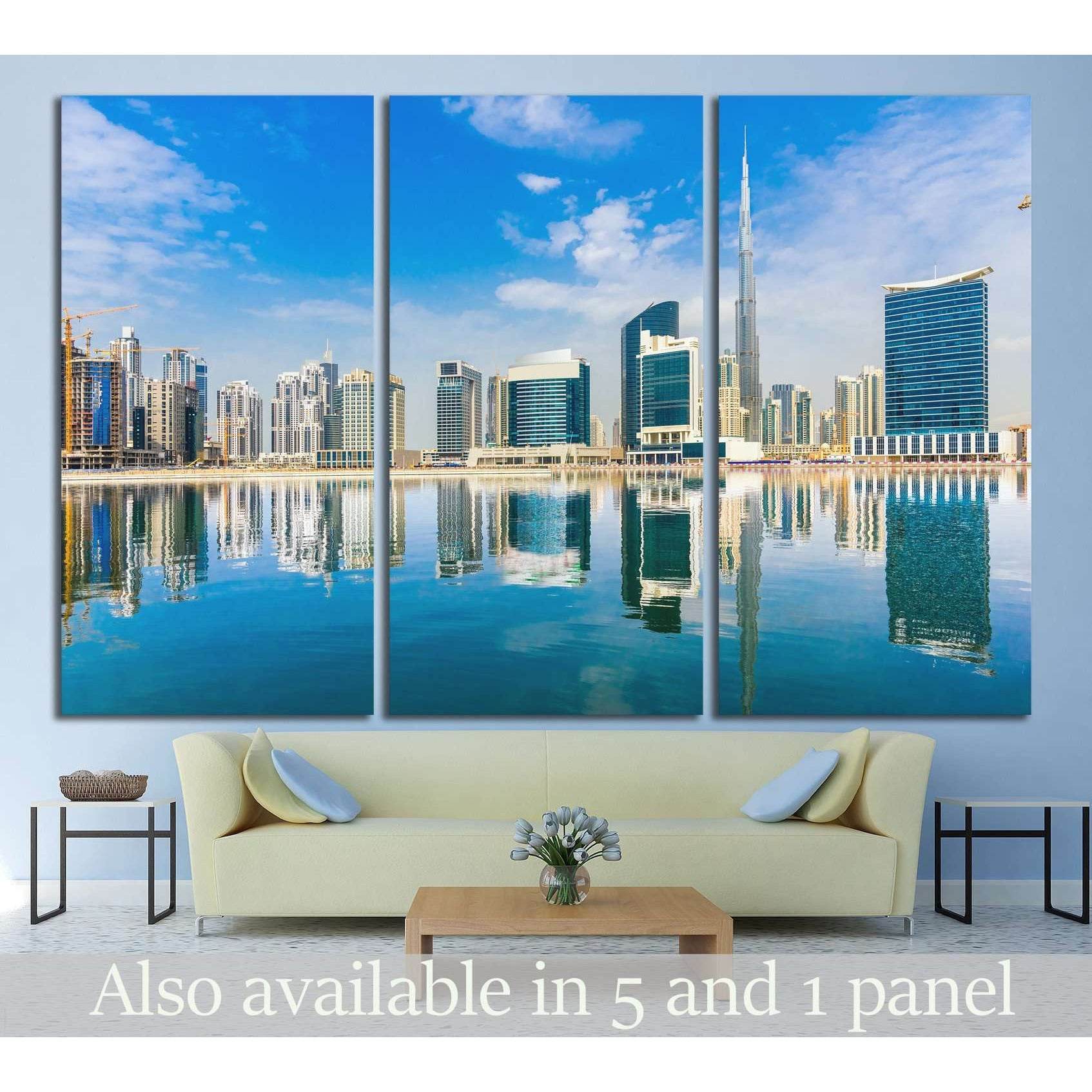 Dubai skyline, UAE. №1131 Ready to Hang Canvas PrintCanvas art arrives ready to hang, with hanging accessories included and no additional framing required. Every canvas print is hand-crafted, made on-demand at our workshop and expertly stretched around 10