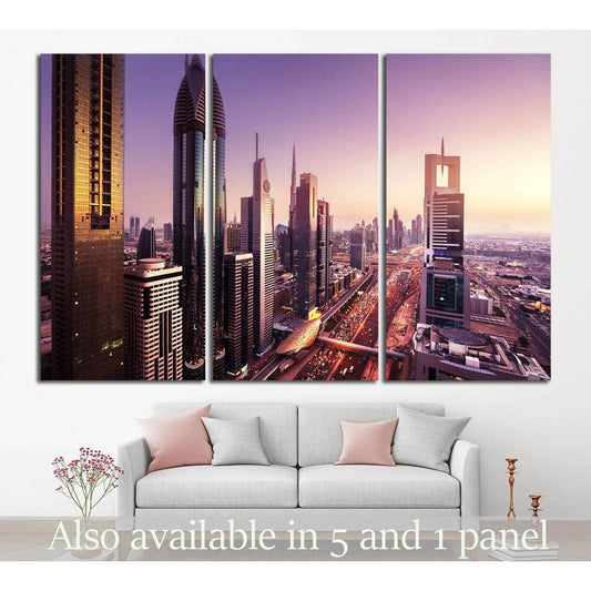 Dubai skyline, United Arab Emirates №1191 Ready to Hang Canvas PrintCanvas art arrives ready to hang, with hanging accessories included and no additional framing required. Every canvas print is hand-crafted, made on-demand at our workshop and expertly str