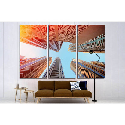 Dubai, UAE, Skyscrapers on a background of the sky in Dubai Marina №1656 Ready to Hang Canvas PrintCanvas art arrives ready to hang, with hanging accessories included and no additional framing required. Every canvas print is hand-crafted, made on-demand a