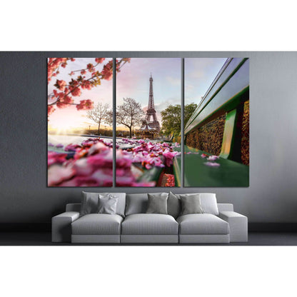 Eiffel Tower during spring time in Paris, France №2738 Ready to Hang Canvas PrintCanvas art arrives ready to hang, with hanging accessories included and no additional framing required. Every canvas print is hand-crafted, made on-demand at our workshop and