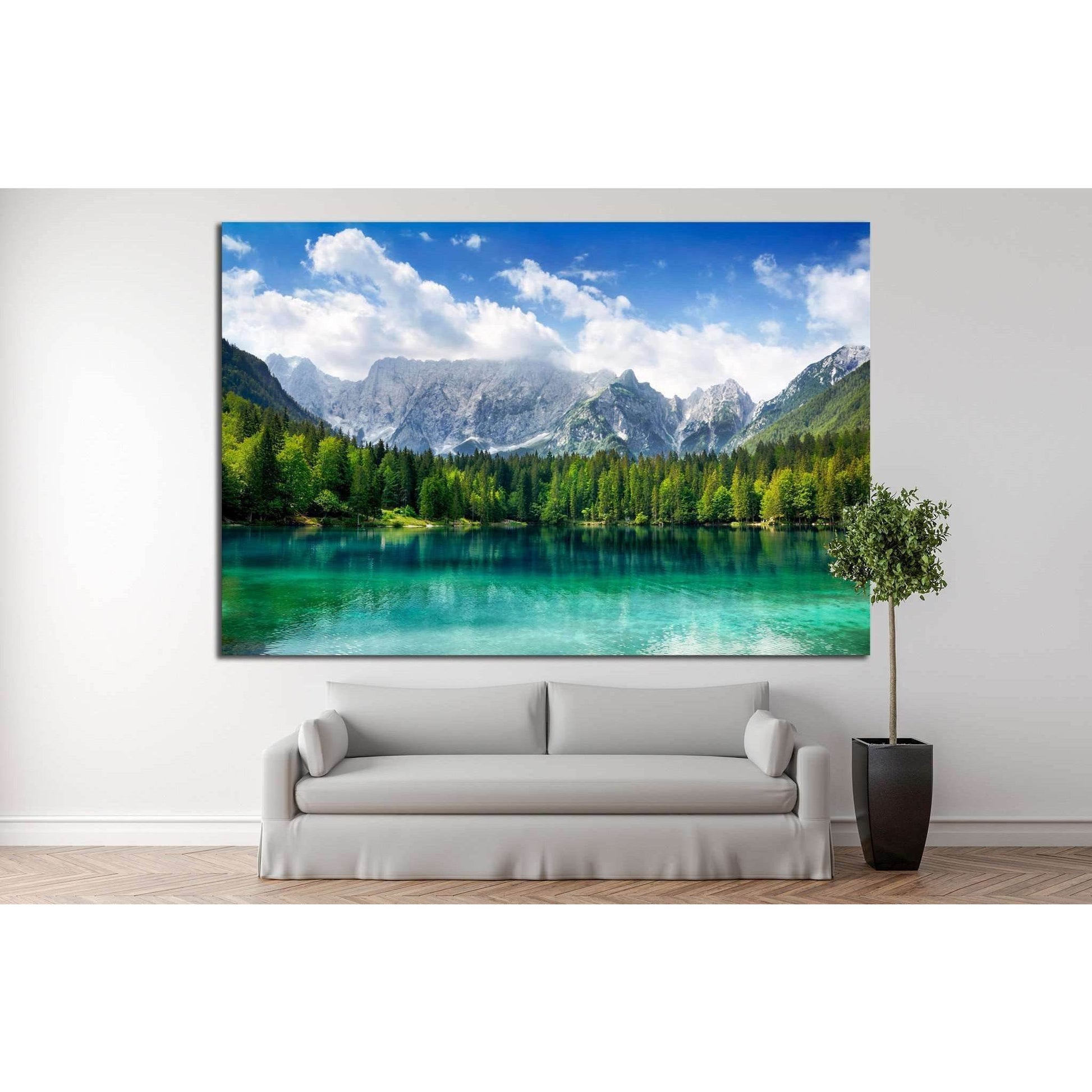 Forest and mountains №21 Ready to Hang Canvas PrintCanvas art arrives ready to hang, with hanging accessories included and no additional framing required. Every canvas print is hand-crafted, made on-demand at our workshop and expertly stretched around 100